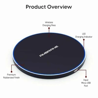 Ambrane WC-38 Wireless Charger with Fast Charging
