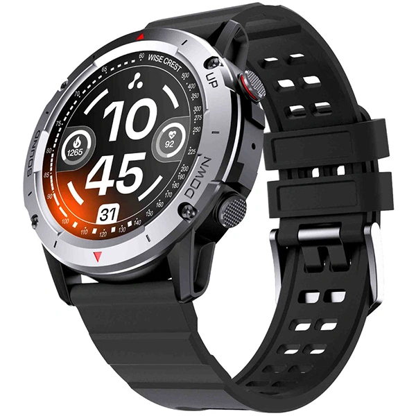 Ambrane Wise Crest with The Bluetooth Calling Smartwatch - Black - Black