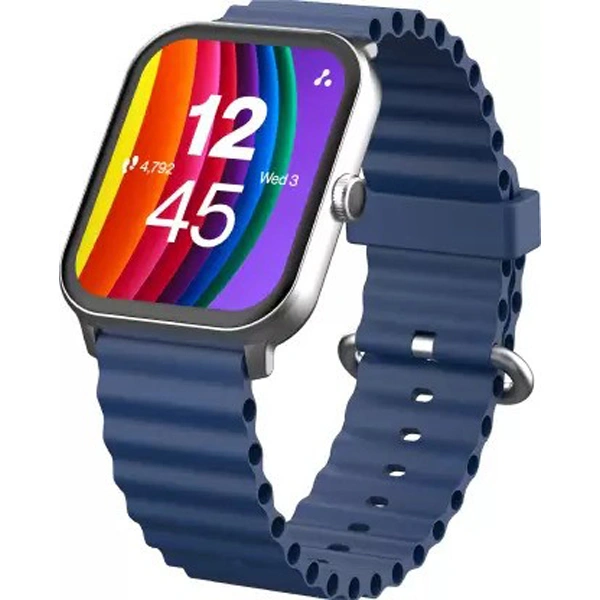 Ambrane Wise Eon Pro 1.85" Display with BT Calling Smartwatch - Navy Blue - Navy Blue