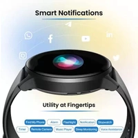 Ambrane Wise-roam 1.28" Full HD Display Smartwatch - Grey - Grey