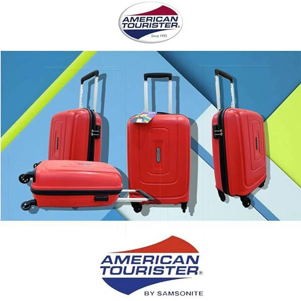 American Tourister Skyline Spinner 55cm Black Hard Luggage Bag