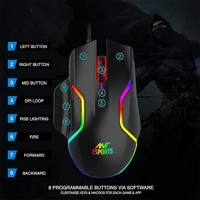 Ant Esports GM320 RGB Optical Wired Gaming Mouse - Black