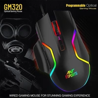 Ant Esports GM320 RGB Optical Wired Gaming Mouse - Black