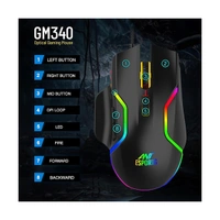 Ant Esports GM340 Ergonomic Design Mouse - Black