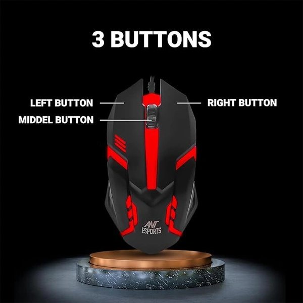 Ant Esports GM45 Gaming Mouse - Black