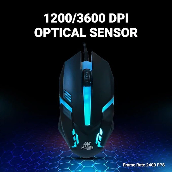 Ant Esports GM45 Gaming Mouse - Black