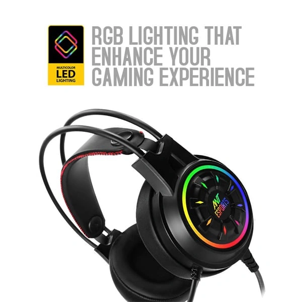 Ant Esports H707 HD RGB Wired Gaming Headphone