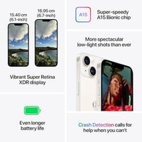 Apple iPhone 14 Plus - Red, 128 GB - Red