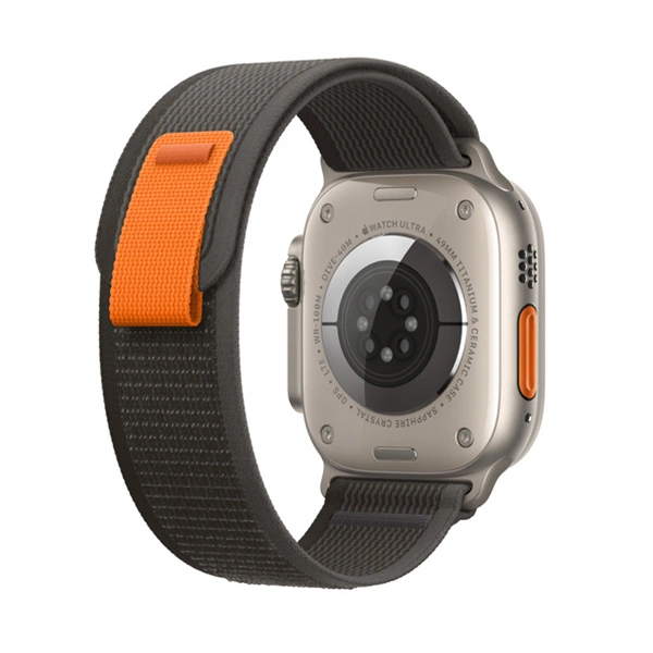 Apple Watch Ultra 49mm Black/Grey Wrist Strap - Black, Blue, Red