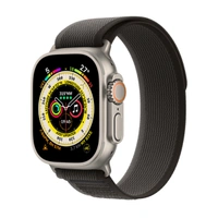 Apple Watch Ultra 49mm Black/Grey Wrist Strap - Black, Blue, Red