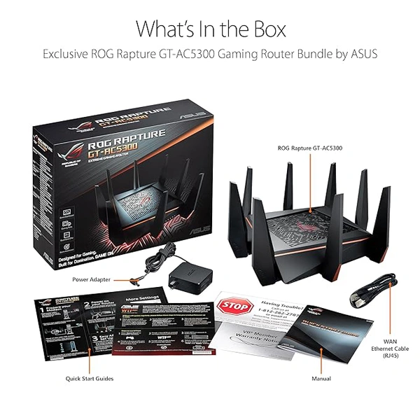 Asus ASUS Gaming Router Tri-Band WiFi (up to 5334 Mbps) for VR & 4K Streaming