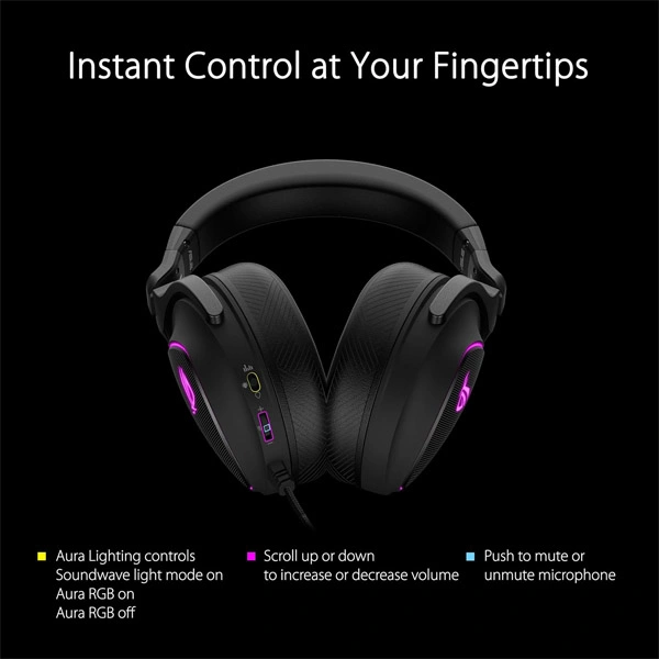 Asus ASUS Rog Delta S Lightweight with Ai Noise-Canceling Wired Headphones