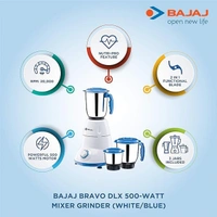 Bajaj Bravo Dlx 500-Watt Mixer Grinder