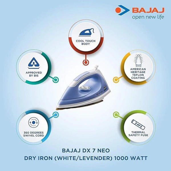 Bajaj DX 7 NEO Dry Iron