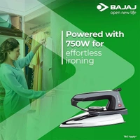 Bajaj DX-2 600W Dry Iron with Advance Soleplate and Anti-bacterial German Coating Technology