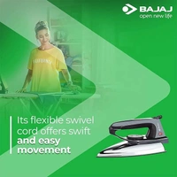 Bajaj DX-2 600W Dry Iron with Advance Soleplate and Anti-bacterial German Coating Technology