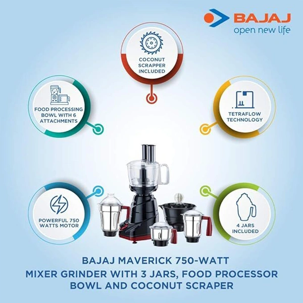 Bajaj Maverick Mixer Grinder