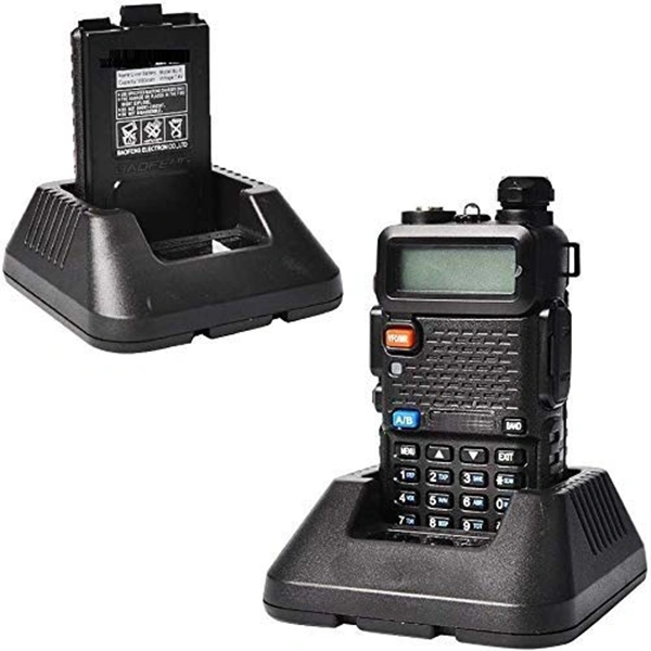 BAOFENG UV5R Professional FM Walkie Talkie (Range Upto 5KM) - (Pack of 1 Pc) - Black, Camo Green