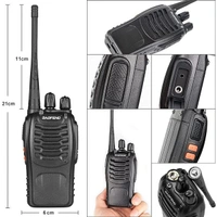 BAOFENG Walkie Talkies BF-888S Rechargeable Two-Way Radios - (Pair of 2 Pcs)