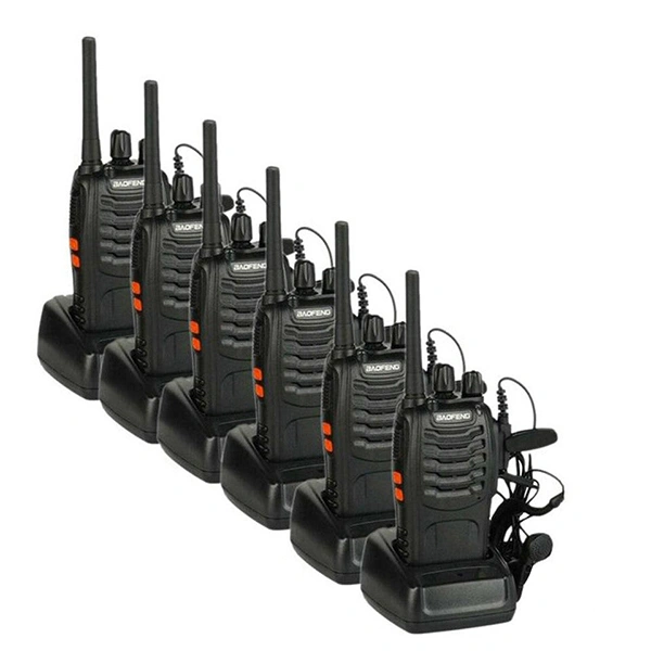 BAOFENG Walkie Talkies BF-888S Rechargeable Two-Way Radios - (Pair of 6 Pcs)