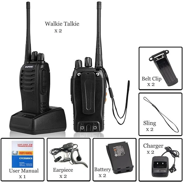 BAOFENG Walkie Talkies BF-888S Rechargeable Two-Way Radios - (Pair of 12 Pcs)