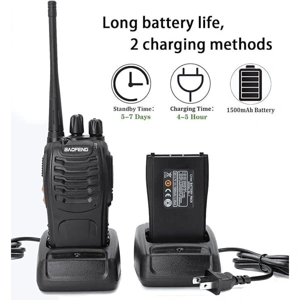 BAOFENG Walkie Talkies BF-888S Rechargeable Two-Way Radios - (Pair of 12 Pcs)