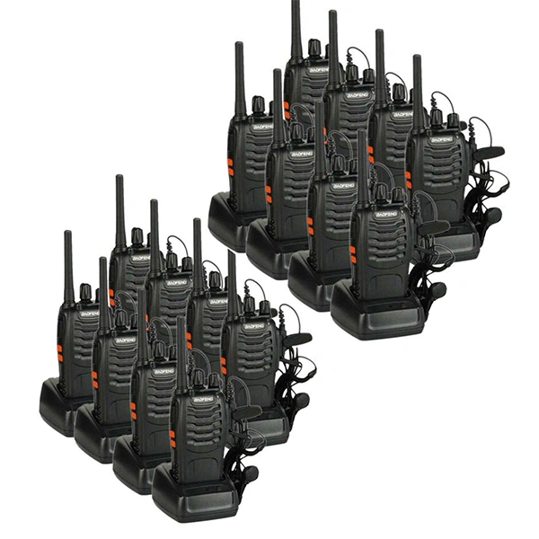 BAOFENG Walkie Talkies BF-888S Rechargeable Two-Way Radios - (Pair of 16 Pcs)