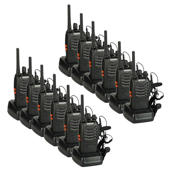 BAOFENG Walkie Talkies BF-888S Rechargeable Two-Way Radios - (Pair of 12 Pcs)