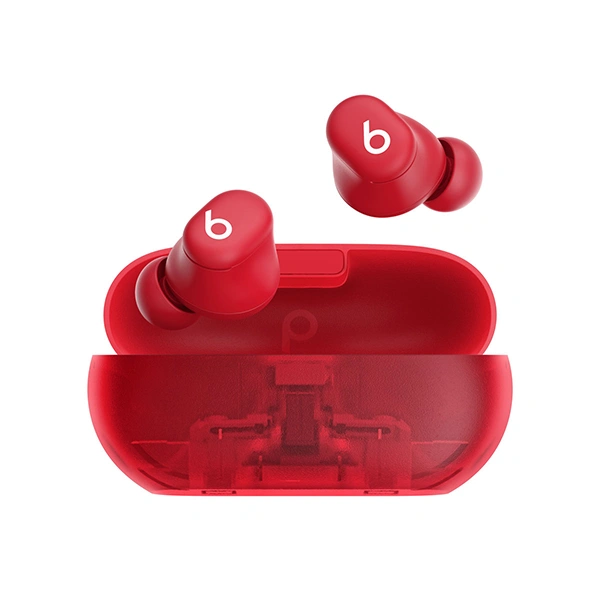Beats Solo Buds Bluetooth Earbuds - Transparent Red - Transparent Red