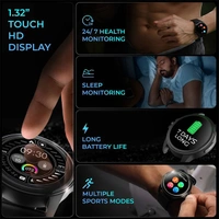 beatXP Exact Smartwatch with Medical Grade ECG - Black