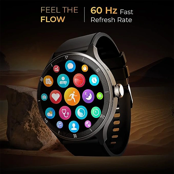beatXP BeatXP Flux 1.45" Bluetooth Calling Smartwatch with Round HD display - Silver - Silver