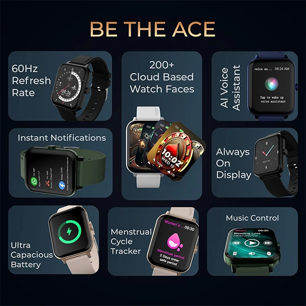 beatXP Marv Ace Bluetooth Calling Smart Watch - Green - Green
