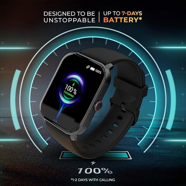 beatXP Marv Neo Smart Watch with 1.85” Ultra HD Display Bluetooth Calling - Purple - Purple