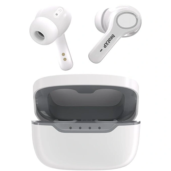 beatXP Pulse XPods Bluetooth True Wireless Earbuds - White - White