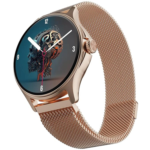 beatXP Sigma 1.38” HD Display Smart Watch - Gold Metal Magnetic - Gold Metal Magnetic