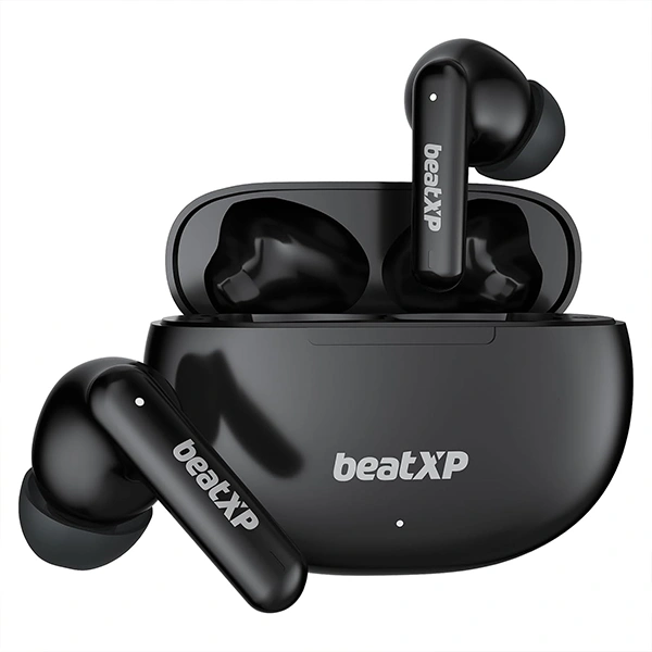 beatXP Tune XPods Bluetooth True Wireless Earbuds - Black - Black