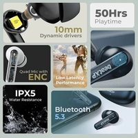 beatXP Tune XPods Bluetooth True Wireless Earbuds - White - White