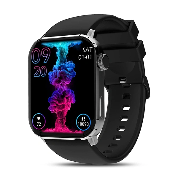 beatXP Unbound 1.8" AMOLED Bluetooth Calling Smart Watch - Black, White