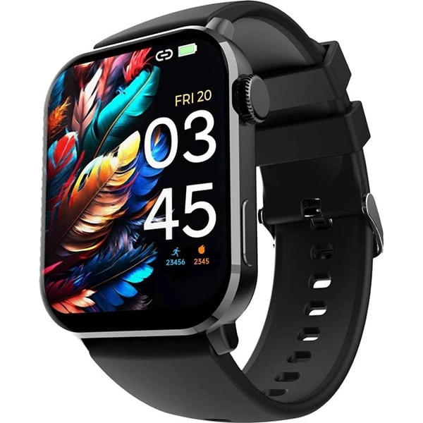 beatXP BeatXP Unbound Plus 1.8" AMOLED Bluetooth Calling Smart Watch - Black Metal - Black Metal