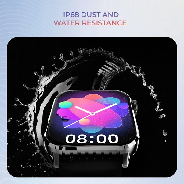 beatXP BeatXP Unbound Plus 1.8" AMOLED Bluetooth Calling Smart Watch - Black Metal - Black Metal