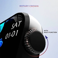 beatXP BeatXP Unbound Plus 1.8" AMOLED Bluetooth Calling Smart Watch - Black Metal - Black Metal