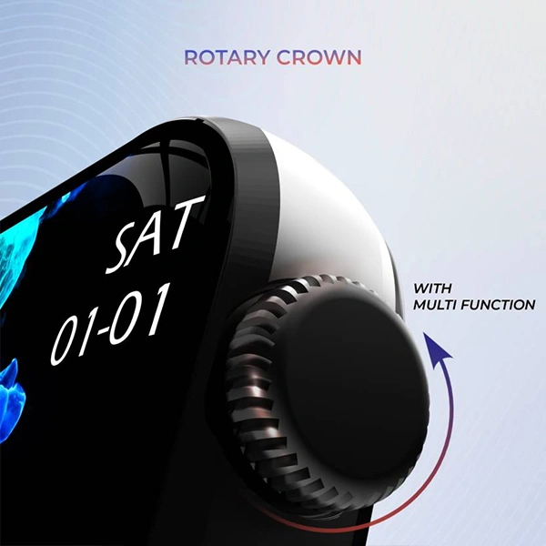 beatXP BeatXP Unbound Plus 1.8" AMOLED Bluetooth Calling Smart Watch - Black Metal - Black Metal
