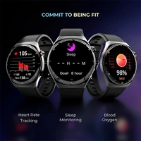 beatXP Vega X 1.43" (3.6 cm) Super AMOLED Display Bluetooth Calling Smart Watch - Black, White