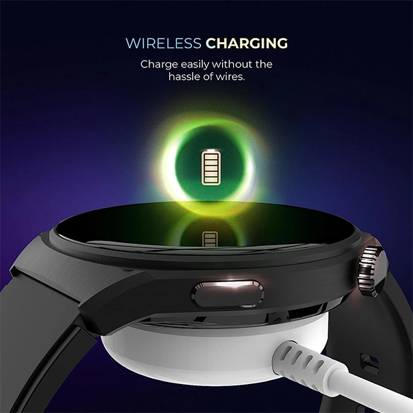beatXP Vega X 1.43" (3.6 cm) Super AMOLED Display Bluetooth Calling Smart Watch - Black, White