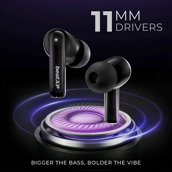 beatXP Vibe XPods Bluetooth True Wireless Earbuds - White - White