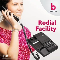 beetel Beetel B11 Corded Landline Phone - White - White