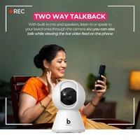 beetel Beetel CC3 360° 3MP Full HD Smart Wi-Fi CCTV Home Security Camera with Night Vision