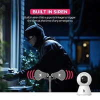 beetel Beetel CC3 360° 3MP Full HD Smart Wi-Fi CCTV Home Security Camera with Night Vision