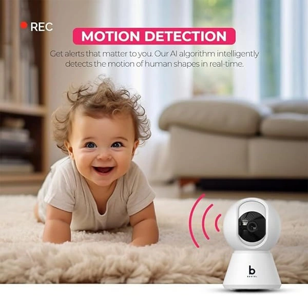 beetel Beetel CC3 360° 3MP Full HD Smart Wi-Fi CCTV Home Security Camera with Night Vision