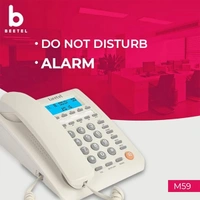 beetel Beetel M59 Caller Id Corded Landline Phone - White - White